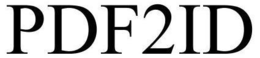 PDF2ID trademark
