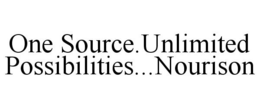 ONE SOURCE.UNLIMITED POSSIBILITIES...NOURISON trademark