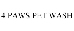 4 PAWS PET WASH trademark