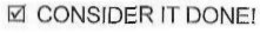 CONSIDER IT DONE trademark