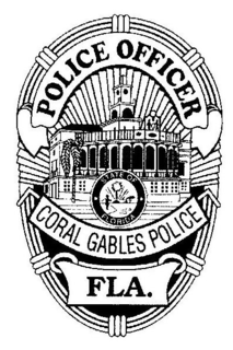 POLICE OFFICER STATE OF FLORIDA CORAL GABLES POLICE FLA. trademark