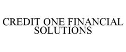 CREDIT ONE FINANCIAL SOLUTIONS trademark