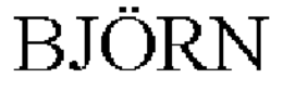 BJÖRN trademark