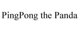 PINGPONG THE PANDA trademark