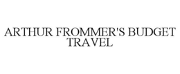ARTHUR FROMMER'S BUDGET TRAVEL trademark