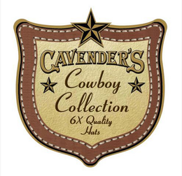 CAVENDER'S COWBOY COLLECTION 6X QUALITYHATS trademark