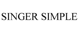 SINGER SIMPLE trademark