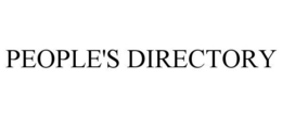 PEOPLE'S DIRECTORY trademark