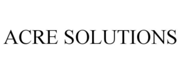 ACRE SOLUTIONS trademark