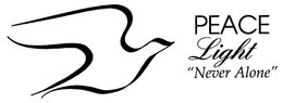 PEACE LIGHT "NEVER ALONE" trademark