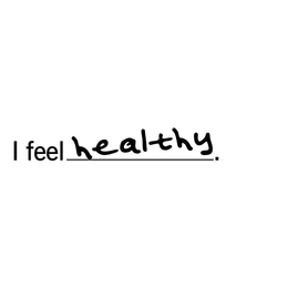 I FEEL HEALTHY. trademark