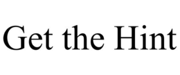 GET THE HINT trademark