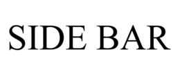 SIDE BAR trademark