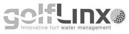 GOLFLINX INNOVATIVE TURF WATER MANAGEMENT trademark