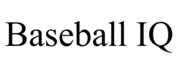 BASEBALL IQ trademark