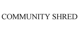 COMMUNITY SHRED trademark