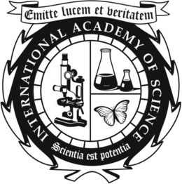 INTERNATIONAL ACADEMY OF SCIENCE EMITTE LUCEM ET VERITATEM SCIENTIA EST POTENTIA trademark