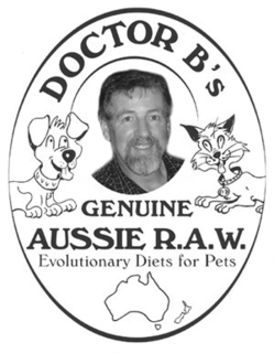 DOCTOR B'S GENUINE AUSSIE R.A.W. EVOLUTIONARY DIETS FOR PETS trademark