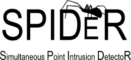 SPIDER SIMULTANEOUS POINT INTRUSION DETECTOR trademark