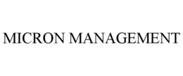 MICRON MANAGEMENT trademark