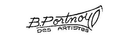 B.PORTNOY DES ARTISTES trademark