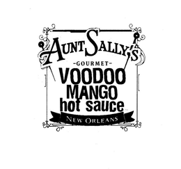 AUNT SALLY'S GOURMET VOODOO MANGO HOT SAUCE NEW ORLEANS trademark