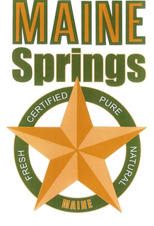 MAINE SPRINGS FRESH CERTIFIED PURE NATURAL MAINE trademark