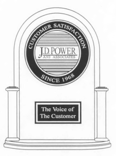 J.D. POWER AND ASSOCIATES CUSTOMER SATISFACTION SINCE 1968 THE VOICE OF THE CUSTOMER trademark