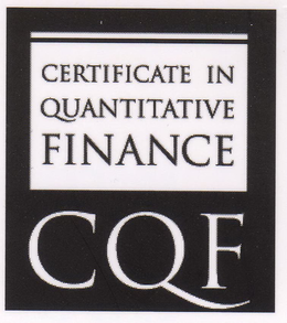 CERTIFICATE IN QUANTITATIVE FINANCE CQF trademark
