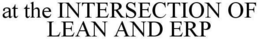INTERSECTION OF LEAN AND ERP trademark
