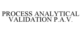 PROCESS ANALYTICAL VALIDATION P.A.V. trademark