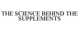 THE SCIENCE BEHIND THE SUPPLEMENTS trademark