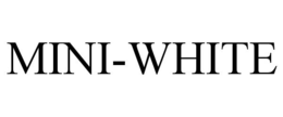 MINI-WHITE trademark