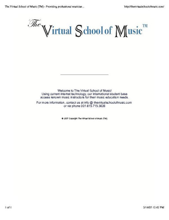 THE VIRTUAL SCHOOL OF MUSIC trademark