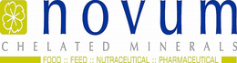 NOVUM CHELATED MINERALS FOOD FEED NUTRACEUTICAL PHARMACEUTICAL trademark
