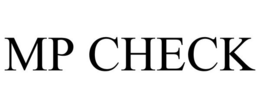 MP CHECK trademark