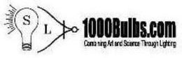 SL 1000BULBS.COM COMBINING AND SCIENCE THROUGH LIGHTING trademark