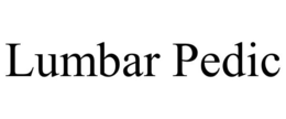 LUMBAR PEDIC trademark