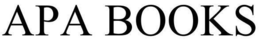 APA BOOKS trademark