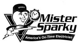 SPARKY MISTER SPARKY AMERICA'S ON-TIME ELECTRICIAN trademark