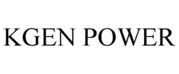 KGEN POWER trademark