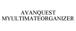 AVANQUEST MYULTIMATEORGANIZER trademark