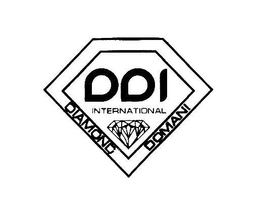 DDI INTERNATIONAL DIAMOND DOMANI trademark