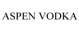 ASPEN VODKA trademark