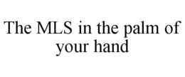THE MLS IN THE PALM OF YOUR HAND trademark