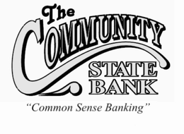 THE COMMUNITY STATE BANK "COMMON SENSE BANKING" trademark