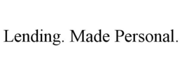 LENDING. MADE PERSONAL. trademark