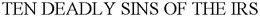 TEN DEADLY SINS OF THE IRS trademark