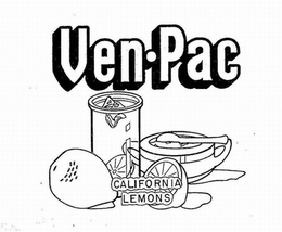 VEN-PAC CALIFORNIA LEMONS trademark