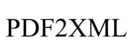 PDF2XML trademark